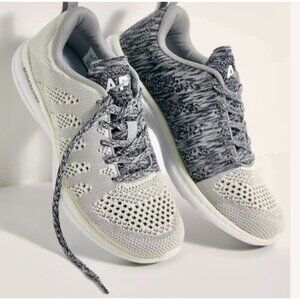 APL Techloom Pro Trainer Sneakers Pristine Heather Grey White Womens 10.5 42 New